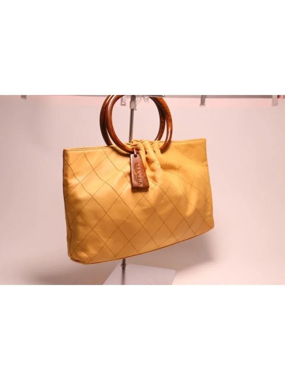 Chanel Wild Stitch Wood Handle Handbag